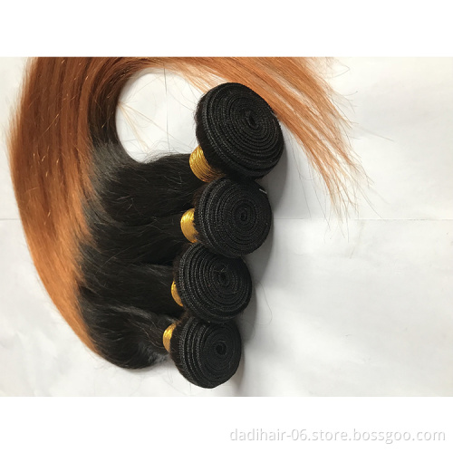 Factory direct sale natural indian remy straight hair weave mongolian malaysian closures T1b30